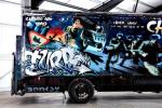 Volvo FL6 Turbo Zone Truck Art Car by Banksy 1988 года